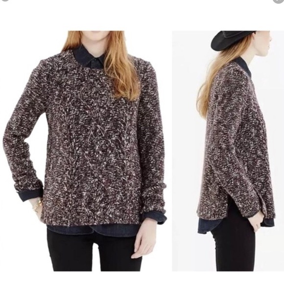 MADEWELL Marled Pullover Sweater (Style A9474) M - Picture 1 of 12